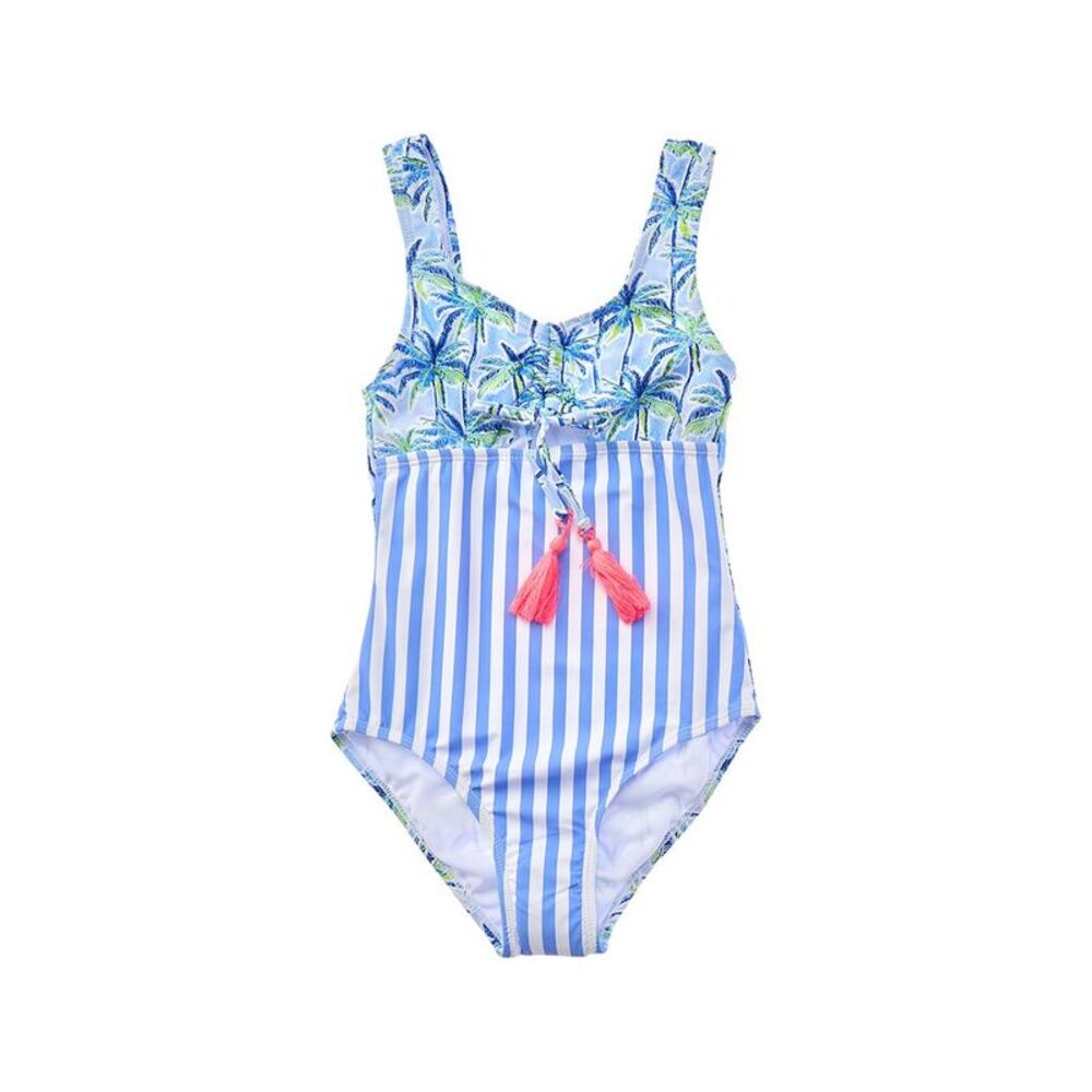 Beach Lingo Girls  Cinch Bra Cutout One-Piece, Blue